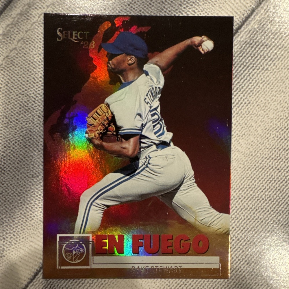 Panini 90s Pop Culture Dave Stewart En Fuego #E-DS Blue Jays Baseball Card